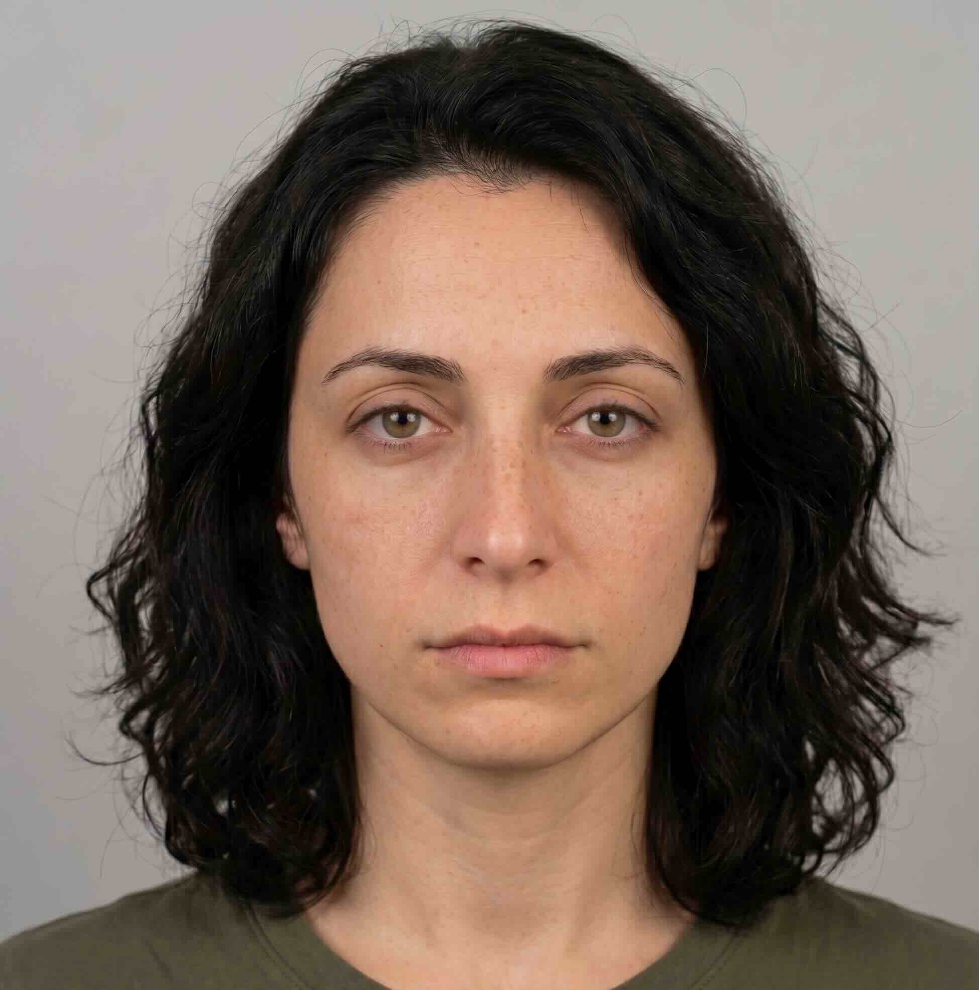 Avant — blépharoplastie complète